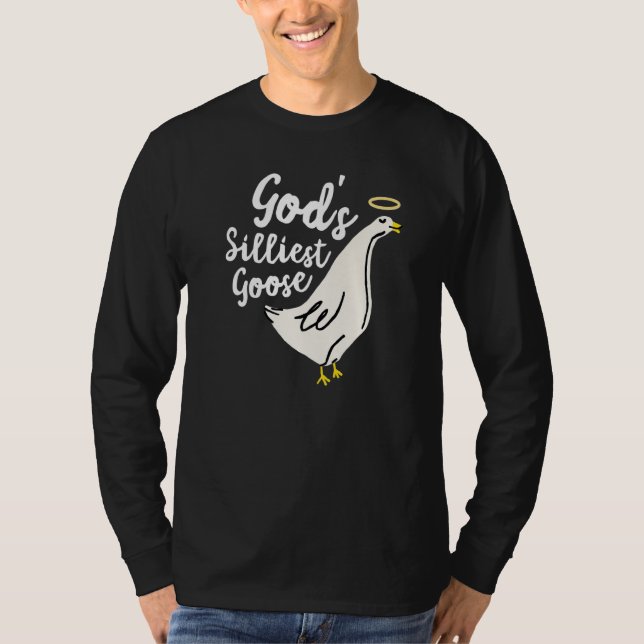God's Silliest Goose Funny Goose Meme Premium T-Shirt (Vorderseite)
