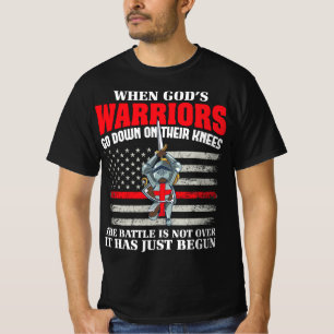 Gods Warrior Christliche US-Soldaten-Flagge Bi T-Shirt