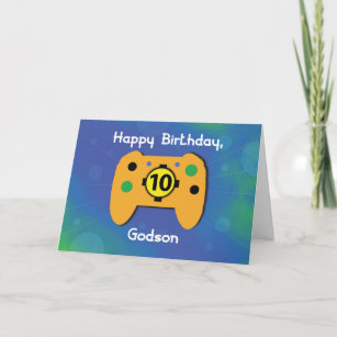 Godson 10-jähriger Gamer-Controller zum Geburtstag Karte