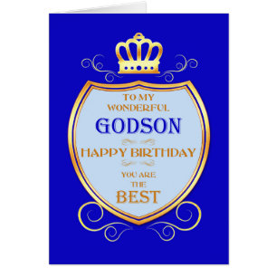 Godson Birthday mit Schild