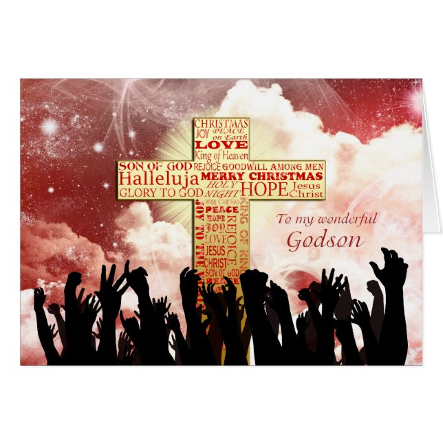 Godson, ein Christliches Weihnachts-Kreuz (Vorderseite (Horizontal))