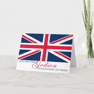 Godson übergibt Glückwünsche Union Jack Karte