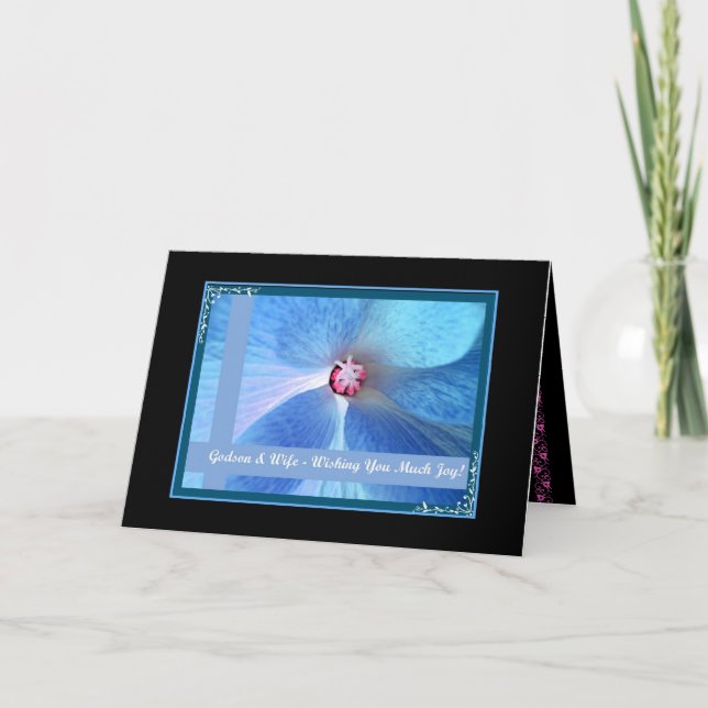 GODSON Wedding Gratulation Karte (Vorderseite)