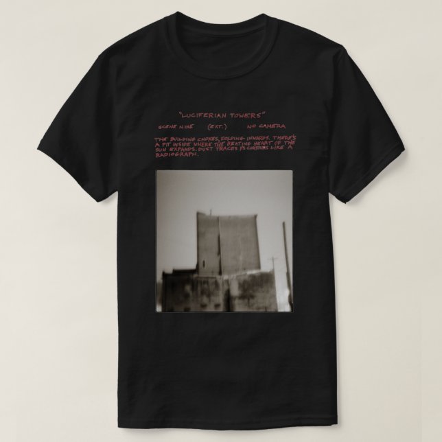 Godspeed Sie schwarzen Kaiser Luciferian Towers T-Shirt (Design vorne)