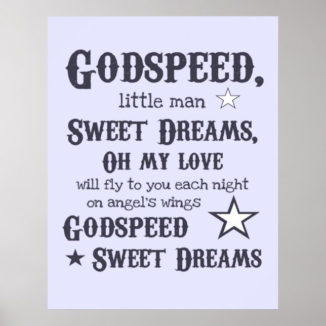 Godspeed, Sweet Dreams Poster (Vorne)