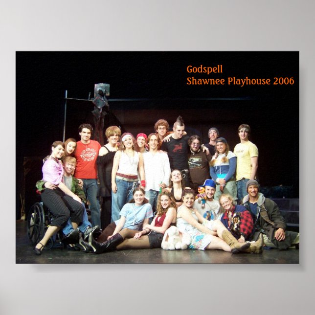 Godspell Shawnee Playshouse 2006 Cast Poster (Vorne)