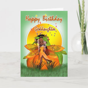 Godtochter Birthday Card - Moonies Citrus Fairy - Karte