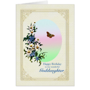 Godtochter Birthday mit Blume