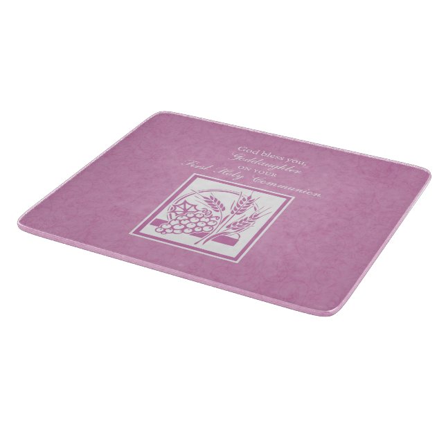 Godtochter Erste Kommune, Rosa Schneidebrett (Ecke)