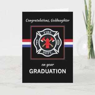 Godtochter Fire Department Academy Abschluss Karte