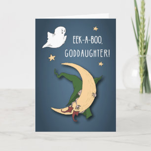 Godtochter First Halloween Baby Flüchtige Blick A  Karte