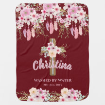 Godtochter Floral Boho Girls BAPTISM CHRISTENENING