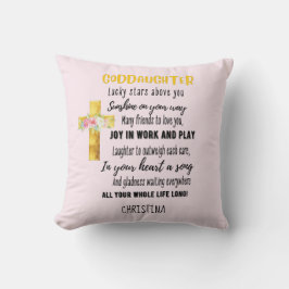 Godtochter Gift Motivierend Ermutigung NAMED Kissen