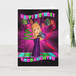 Godtochter Happy Birthday mit Niedlicher kleiner S Karte