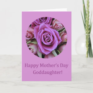 Godtochter Happy Mother Day Rose Card Karte