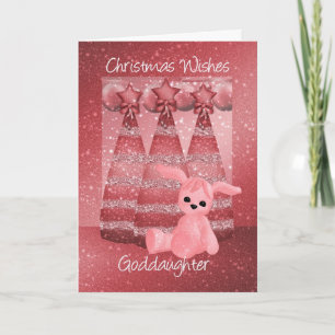 Godtochter Sparkle Weihnachtsgrußkarte Dusky Feiertagskarte
