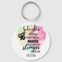 Godtochter Sweet16 Zitat Geschenk Braver Stronger