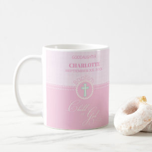 Godtochter Taufe Pink Kind Gottes Personalisiert Kaffeetasse
