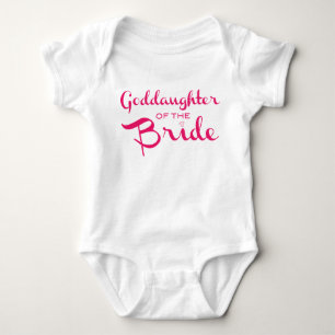 Godtochter von Bride T-Shirt Pink Baby Strampler