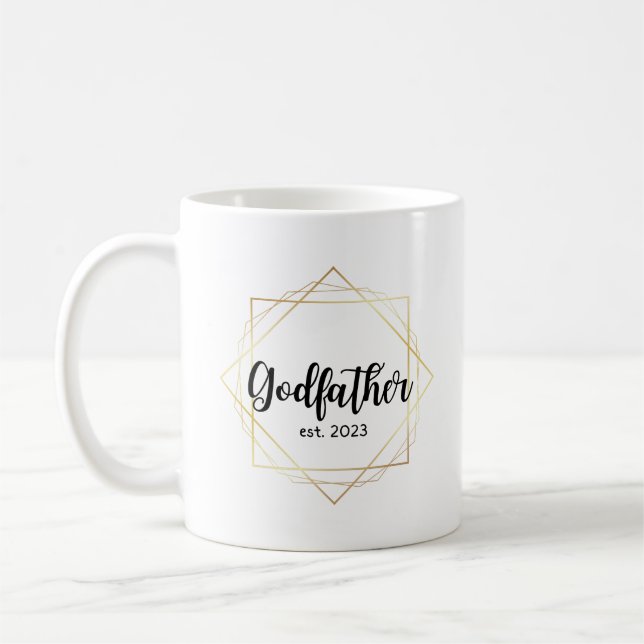 Godvater 2023 Tasse Godeltern Vorschlag Geschenk (Links)