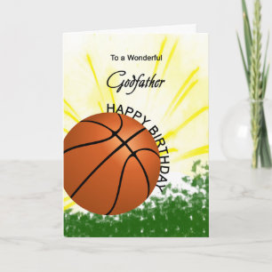 GodVater Basketball Geburtstagskarte Karte