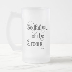 Godvater der Groom Mattiert Glass Beer Tasse
