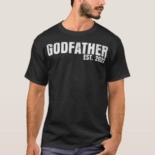 Godvater Est 2022 Vatertag Gott Vater Ankündigung T-Shirt