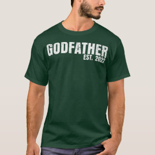 Godvater Est 2022 Vatertag Gott Vater Ankündigung T-Shirt