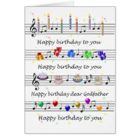 GodVater Funny Happy Birthday Song Sheet Music