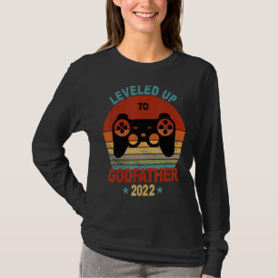 Godvater Vorschlag Geschenke Leveled Up 2022 Gamer T-Shirt