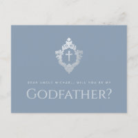 Godvater Vorschlag Staub Blau Elegantes Wappen Kre