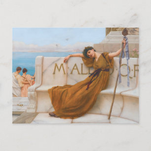 Godward Priestess of Bacchus Painting Postkarte