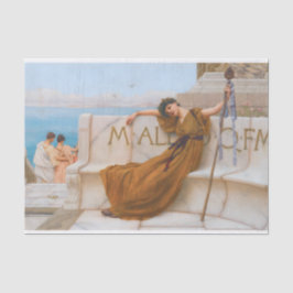 Godward Priestess of Bacchus Painting Seidenpapier