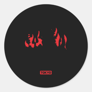 Godzilla I überlebte Godzilla Runder Aufkleber