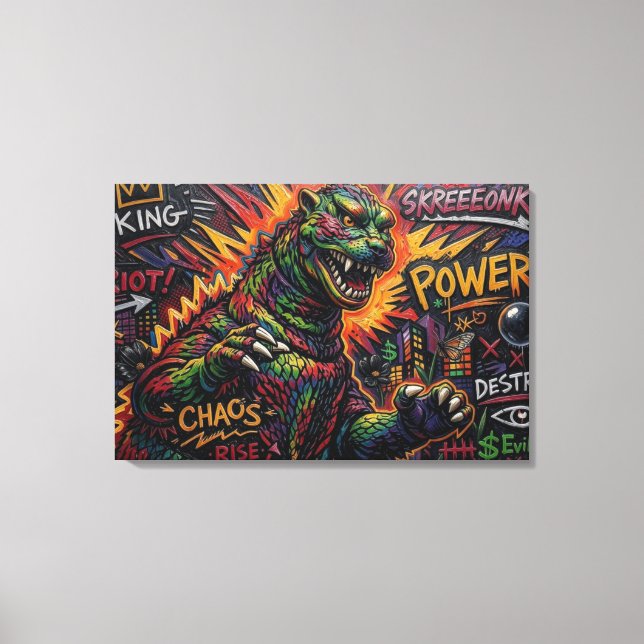 GODZILLA. LEINWANDDRUCK (Vorderseite)