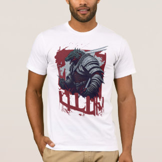 Godzilla Samurai Warrior in Samurai Armor T-Shirt