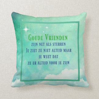 Goede Vrienden zijn net als sterren Kissen