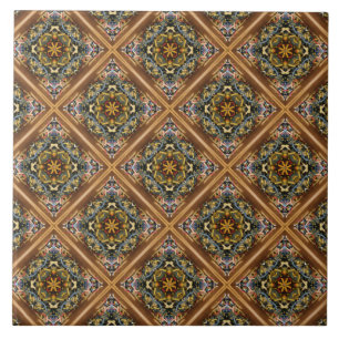 Goemetric Floral Mosaik Keramik Tile Fliese