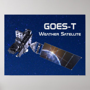 GOES-T Wettersatellit Poster