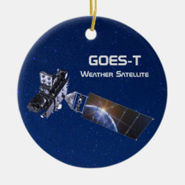 GOES-T-Wettersatellite Keramik Ornament