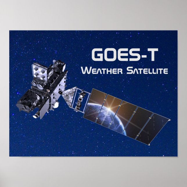 GOES-T-Wettersatellite Poster (Vorne)