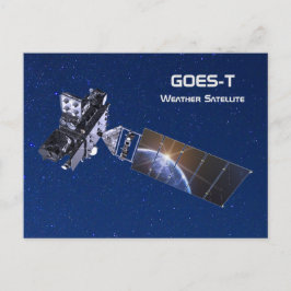 GOES-T-Wettersatellite Postkarte