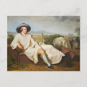 Goethe in the Roman Campagna von Tischbein 1787 Postkarte