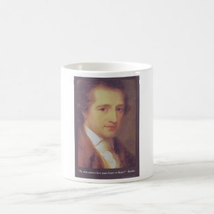 Goethe "Liebe oder Flatter" Liebe Zitat Geschenke  Kaffeetasse