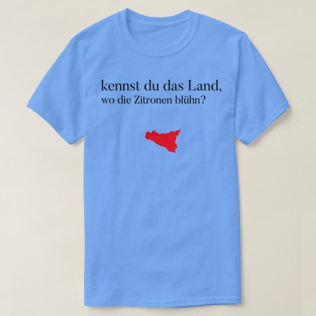 Goethe Sicily Zitrone T-Shirt (Design vorne)