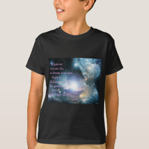 Goethe Zitat mit Nebula T-Shirt