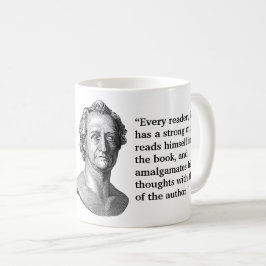 Goethe Zitat von Lesern Kaffeetasse