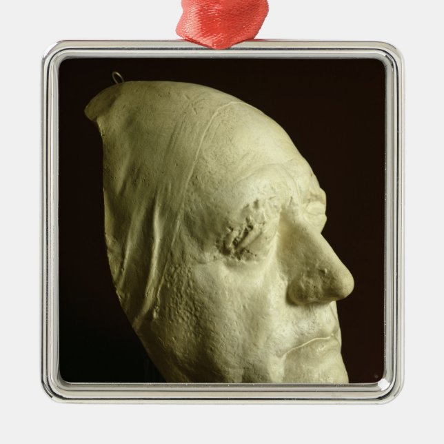 Goethes Maske, 1807 Silbernes Ornament (Vorne)