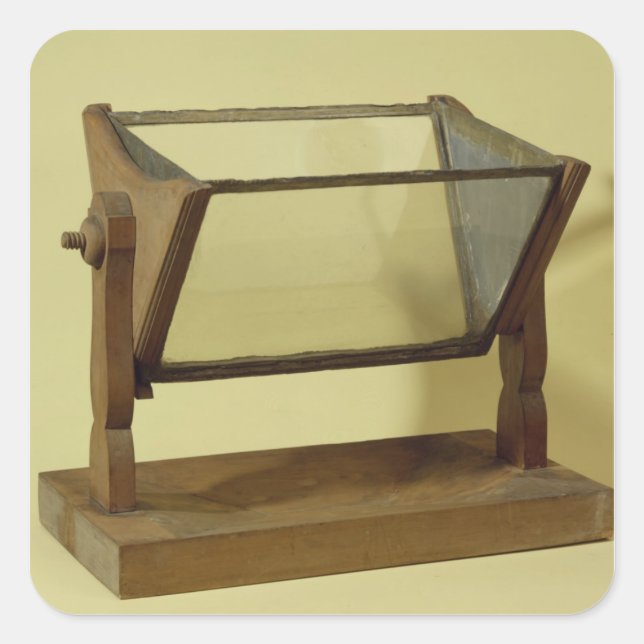 Goethe's Water Prism Quadratischer Aufkleber (Vorderseite)