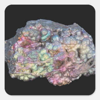 Goethite Showing Iridescence Quadratischer Aufkleber